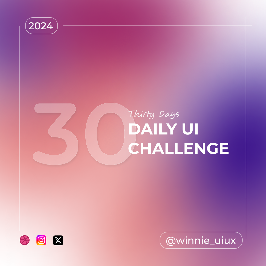 30 Days Daily UI Challenge app branding design graphic design illustration logo typography ui ux vector
