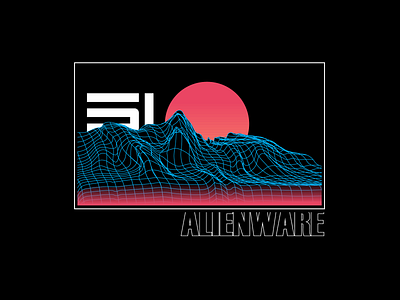 Alienware 8 branding design graphic design illustration logo screenprint typography vector