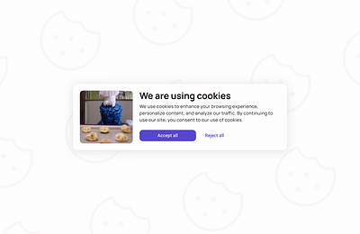 Cookies popup clean cookies design modal motion graphics popup simple design ui ux web website white