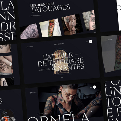 Sale Histoire - Website animation art dark tattoo website