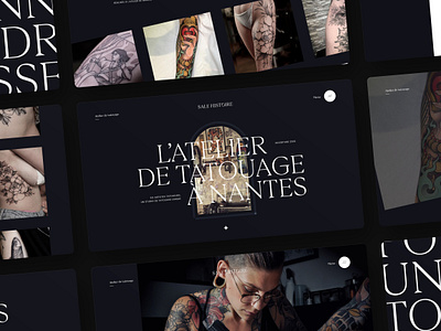 Sale Histoire - Website animation art dark tattoo website