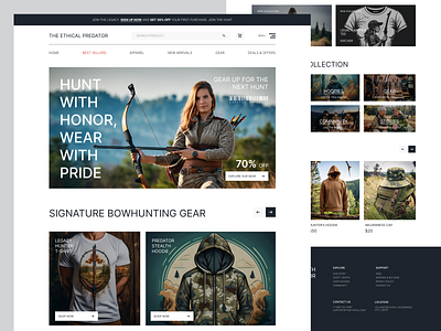 The Ethical Predator - Bowhunting Merchandise Landing Page apparel archery gear bowhunter bowhunter apparel bowhunting bowhunting community bowhunting legacy hoodies hunter hunting clothing hunting fashion hunting gear hunting lifestyle hunting tradition legacy merchandise outdoor apparel outdoor gear t shirts traditional hunting