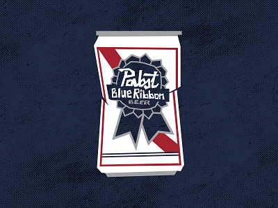 Pabst Blue Ribbon - 1 branding design graphic design illustration logo screenprint typography vector