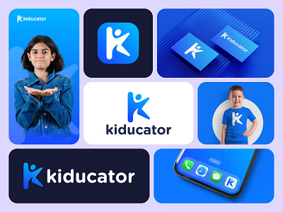 kiducator brand identity, logo design abstract logo brand identity business logo creative logo crypto icon k logo design logo design logo design idea logo inspirations logodesign logos logotype minimalist logo modern logo print professional logo symbol technology typography