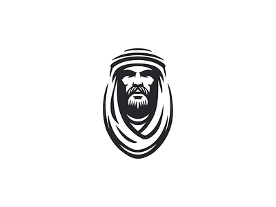 Desert Man Logo beard brand branding desert face for sale illustration logo man mark nagual design