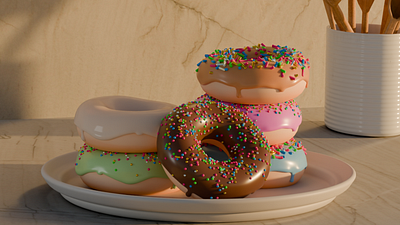 Do Nots Of Donuts! 3d animation blender branding donut donuts graphic design hashtag life love minimal money motion graphics new rules trend viral