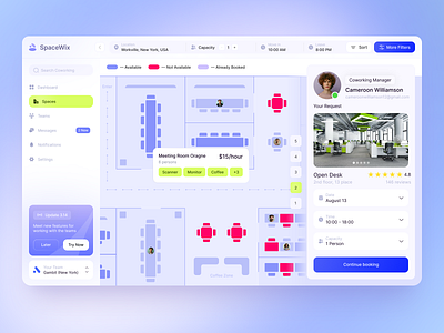 SpaceWix - Product Design for SaaS animation branding business dashboard design dashboard ui design illustration interface managment mobile print product design saas service startup technology typography ui ux web design