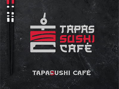 TapasSushiCafe; Tapas, Sushi & Cafe Restaurants Logo Branding abstract brand identity brand identity designer branding cafe logo caffe logo chine logo company logo creative logo design food logo illustration japanese restaurant logo logo restaurants logo sushi logo tapas logo tsc logo