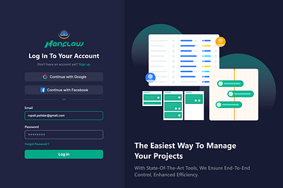 NenFlow: A Project Management Tool animation figma graphic design illustration logo mobile design motion graphics ui web design