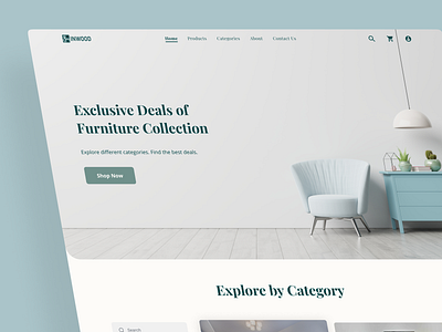 eCommerce Landing Page Case Study case study design design style guide design system ecommerce landing page free download free figma file freebie furniture landing page hand drawn sketeches high fidelity mockup landing page responsive mockups ui ux web design wireframe