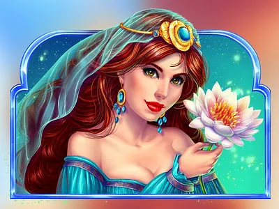 A princess Jasmine as a slot character for "Aladdin's Genie" aladdin aladdin slot aladdin themed character character design characterart digital art gambling gambling art gambling design game art game design graphic design jasmine jasmine art princess slot character slot design symbols art symbols design