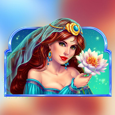 A princess Jasmine as a slot character for "Aladdin's Genie" aladdin aladdin slot aladdin themed character character design characterart digital art gambling gambling art gambling design game art game design graphic design jasmine jasmine art princess slot character slot design symbols art symbols design