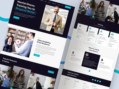 Mental illness Consulting- Website Design ui ux design user interface design website ui