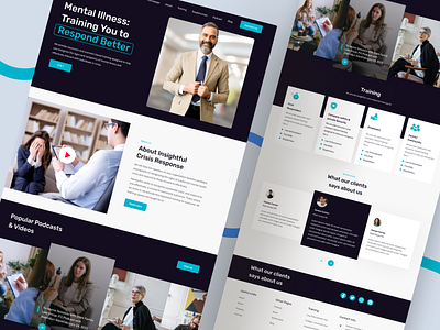Mental illness- Website Design ui ux design user interface design website ui