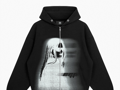 STREETWEAR PRINT WITH GIRL// GRUNGE BLURRED PRINT* 2024 bitmap blurred branding design girl graphic design grunge hoodie noise print streetwear t shirt