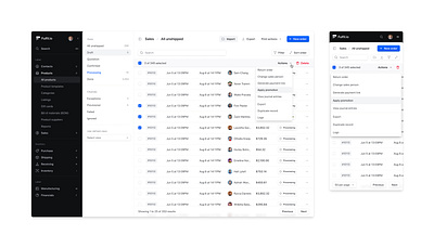 Actions dropdown branding design icons illustration interface product ui ui user experience user interface ux