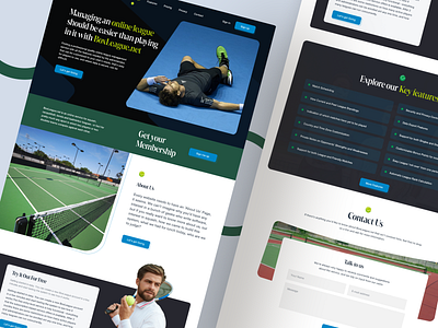 Box League- Website Design homepage ui user interface ux design website ui