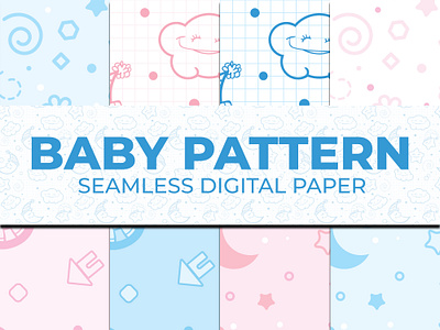 Baby Pattern Digital Paper baby baby pattern digital paper seamless digital paper