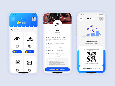 #DailyUI: Day 61 - Redeem Coupon app branding coin coins coupon dailyui design discount game illustration logo mobile money point points redeem reward ui ux web