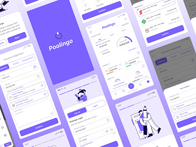 Poolingo: Financial App application financial app mobile app ui