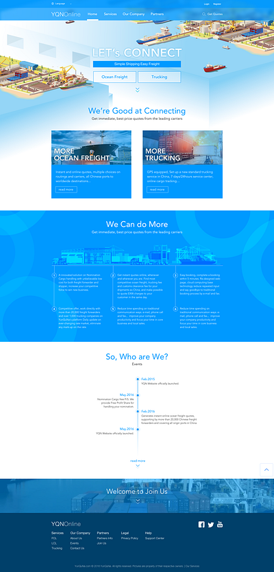 YQN Online web design