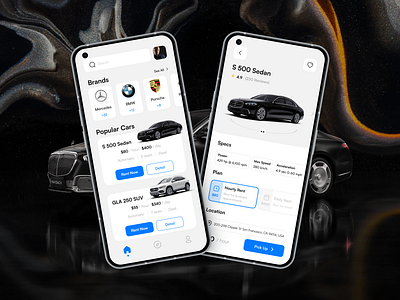 Car Rental App ⚡️ Streamlined Booking Experience app graphic design mobile app ui user expirience ux