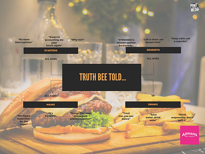 Truth BEE Told mock social media campaign ux