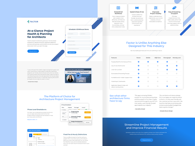 FactorApp - Landing Page Design cro