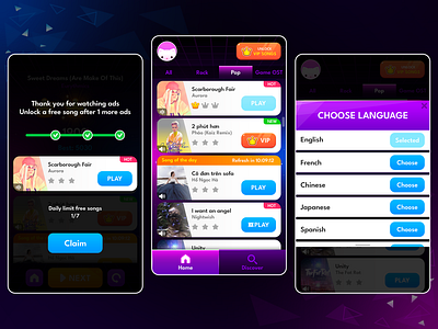 Piano Classic Tiles: UI/UX app ui app uiux game game ui magic tiles music music app music game music tiles piano piano app piano game piano tiles ui ui design uiux