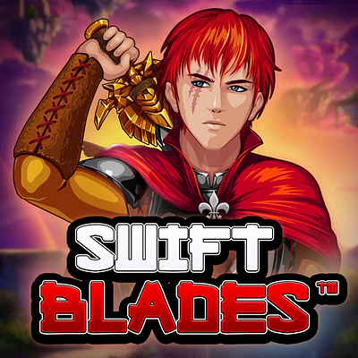 "Swift Blades" online slot machine - logotype animation animation anime slot anime slot machine gambling gambling animation game art game design graphic design logo logo animation logotype logotype animation logotype art logotype design motion graphics slot animation slot design slot game logo slot logotype swift blades