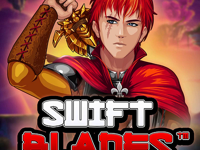 "Swift Blades" online slot machine - logotype animation animation anime slot anime slot machine gambling gambling animation game art game design graphic design logo logo animation logotype logotype animation logotype art logotype design motion graphics slot animation slot design slot game logo slot logotype swift blades