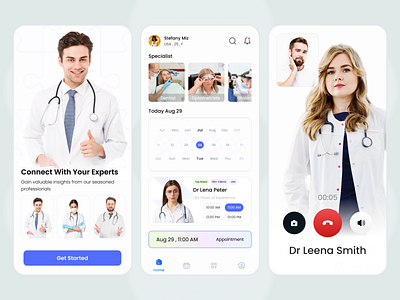 Healthcare Service - Mobile App Design health app design