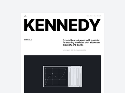 Kennedy - Webflow Portfolio Template illustration minimal portfolio minimalist portfolio web design webflow portfolio