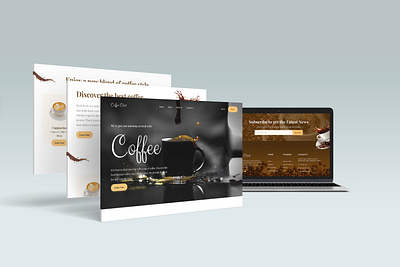 Coffee Shop Design Template coffee shop design template design land landing page ui ux web web landing page website website designe