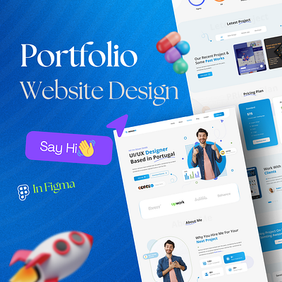 🚀Portolio Website Desgin 2.0 design figma portfolio website design portfoliowebsite ui uiux website