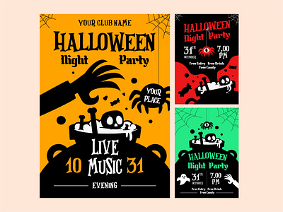 Halloween Poster design graphic design illustration vector