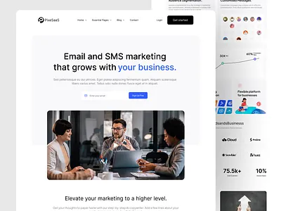 PixeSaaS - IT Solutions & Technology Website agency website beautiful branding business business website cool corporate website design home landing page marketing website modern modern web professional website ui ux web web design website