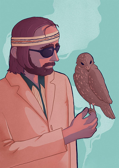 poster for movie 2d anderson character design digital illustration illustration movie poster the royal tenenbaums wes anderson