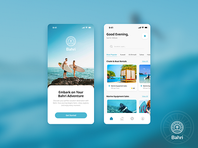 Bahri Adventure Mobile App – Test Demo concept design. ui