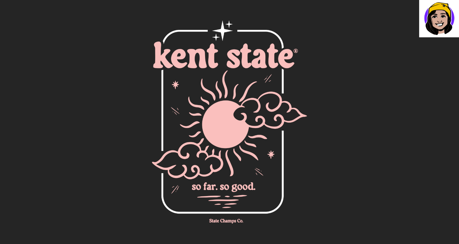 State Champs x Kent State Tee branding illustration merch merchandise design streetwear