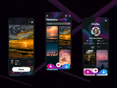 Inspo- Photo Gallery Mobile app UI app figma ui ui design uiux user experience user interface ux ux design