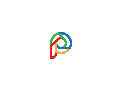 Google P color google logo logosymbol logotype monogram p sign spin spinner symbol type typography