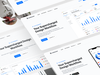 SaaS Headers - Lookscout Design System design design system figma headers hero landing page layout lookscout modern saas ui webpage website