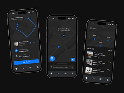 Mobile Navigation - Lookscout Design System android app application dark design design system figma ios lookscout mobile modern ui