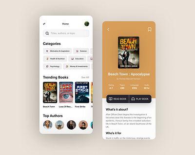 Books App Ui Design audiobooks app book app ui design ui ui design ux ux design