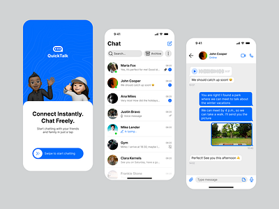 Direct Message - Daily UI #013 app app design chat chat app chat box chat design chat mobile app daily ui dailyui design direct message message app message design ui ui design uxui