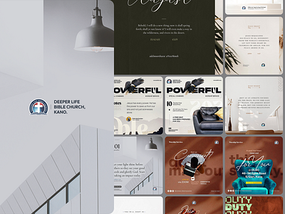 Deeper Life Bible Church — Social Media Design charity churchdesign dribbble facebookdesign graphic design instagramdesign modernbranding nonprofit rebranding religiousorganization socialmediadesign