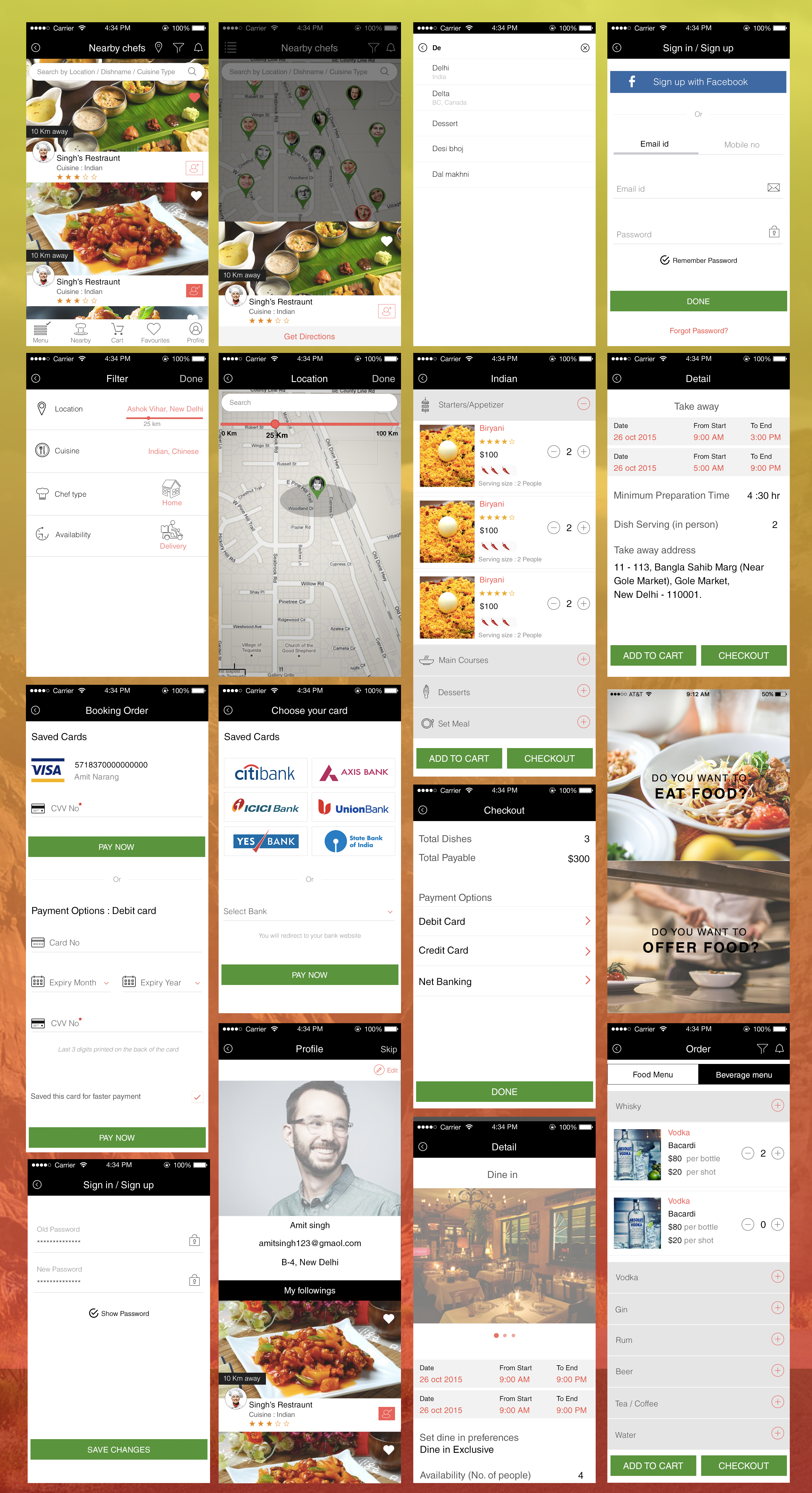 Diner App product ux