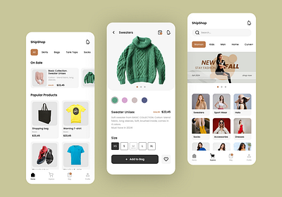 Clothing E-commerce App Ui Design clothing app clothing app ui design ecommerce app ui design fashion app ui design ui ui design ux ux design