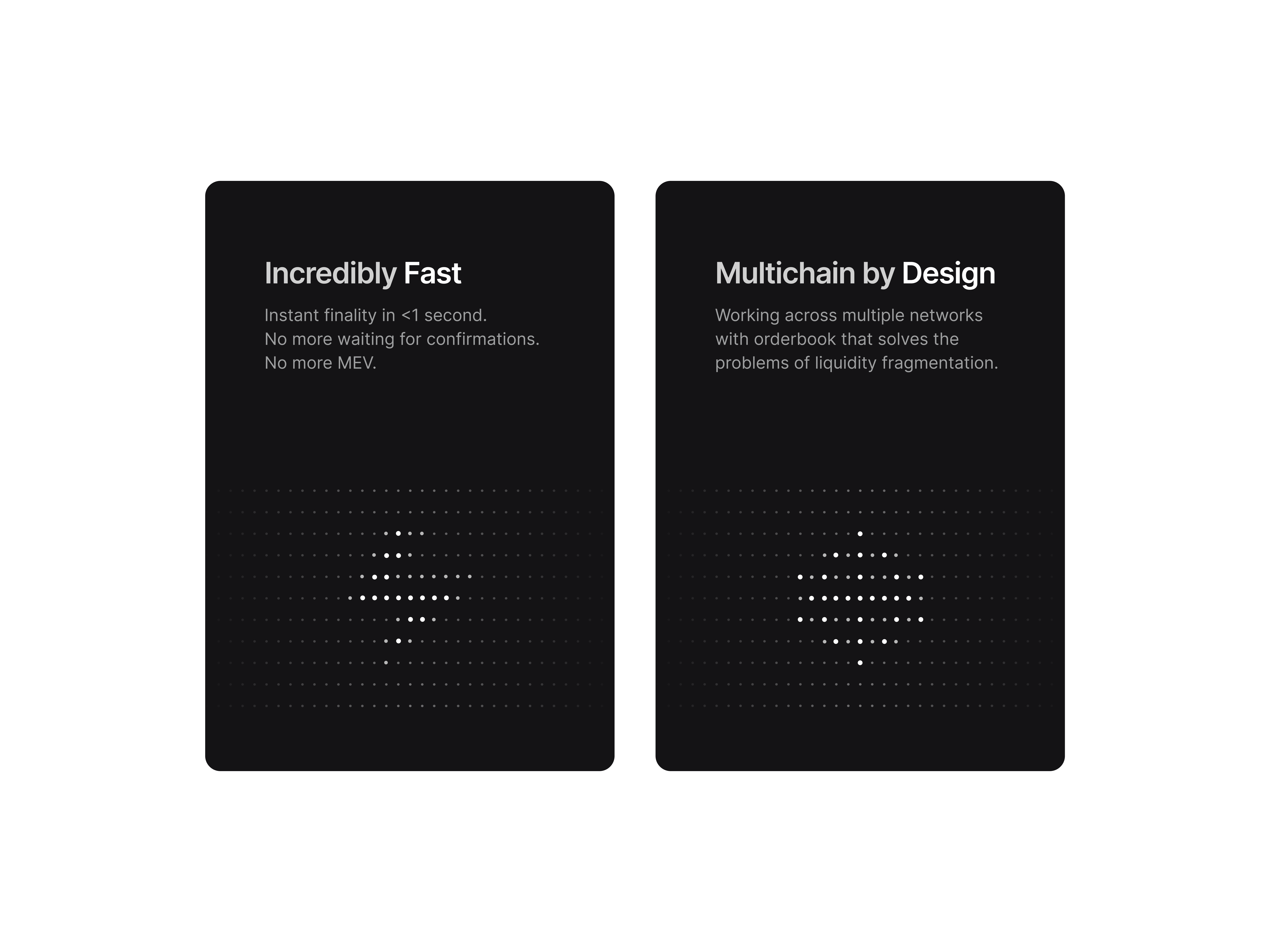 DeFi website cards
